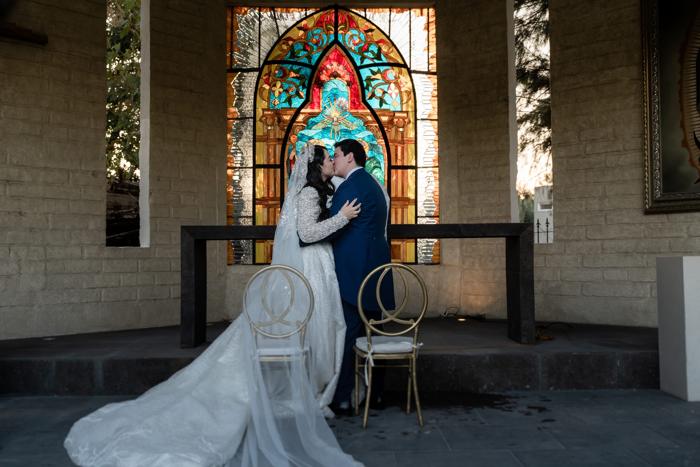 Retrato de novios el día de su boda en Jalisco — Alfredo Martínez Foto